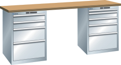LISTA Werkbank, 9 lades