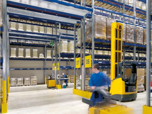 Palletstelling voor 15 pallets, 2800 mm breed, 5 opslagniveaus