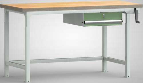 KLW Lutz In hoogte verstelbare werkbank met laden, 1 lade