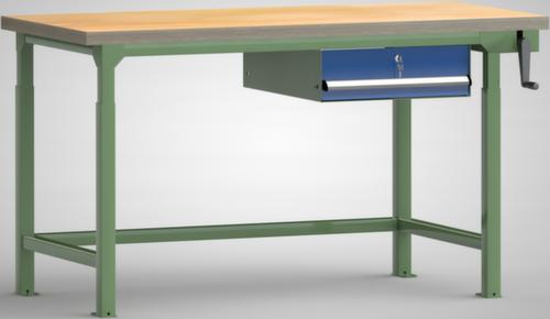 KLW Lutz In hoogte verstelbare werkbank met laden, 1 lade