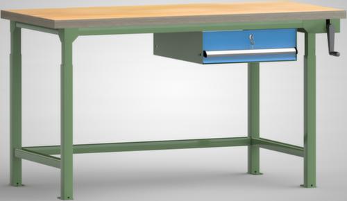 KLW Lutz In hoogte verstelbare werkbank met laden, 1 lade