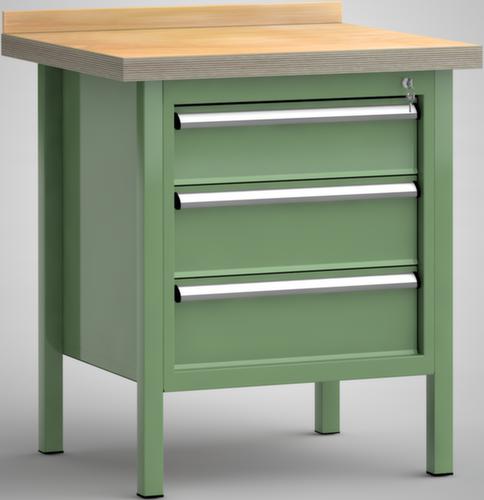 KLW Lutz Werkbank met multiplexplaat, 3 laden