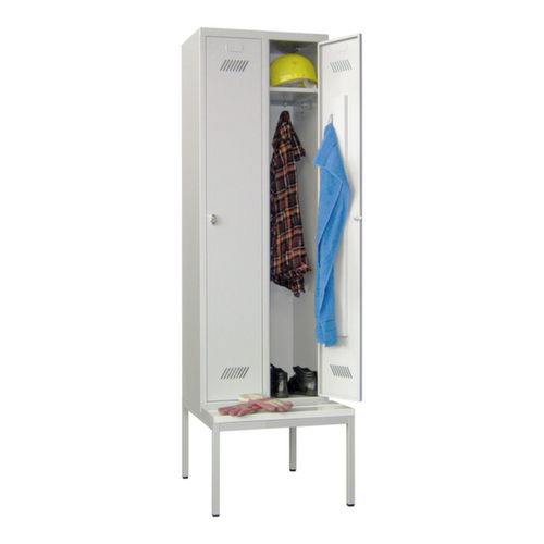 PAVOY Locker Basis met bank + 2 vakken, vakbreedte 300 mm
