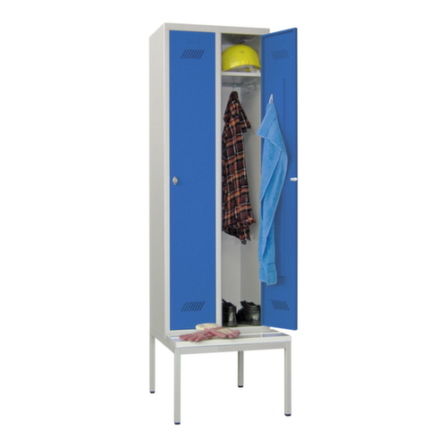 PAVOY Locker Basis met bank + 2 vakken, vakbreedte 300 mm