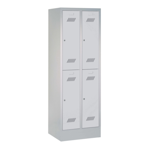 PAVOY Dubbele garderobekast Basis met 2x2 vakken, vakbreedte 300 mm