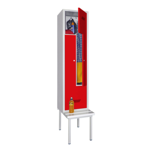 PAVOY Z-garderobekast Basis met bank + 2 vakken, vakbreedte 400 mm