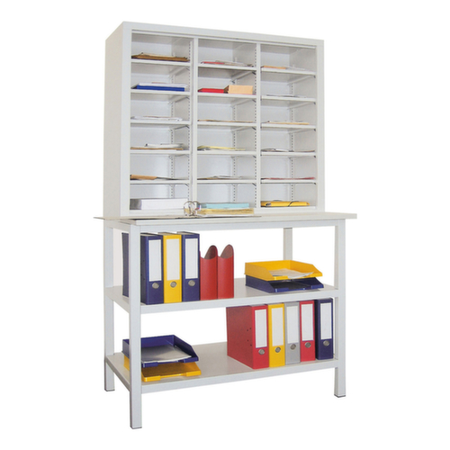 PAVOY Post-/sorteerstelling Basis, breedte 1000 mm, 18 vakken