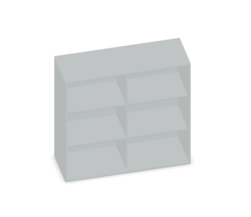 Gera Kantoorstelling Pro met achterwand, breedte 1200 mm, 3 OH