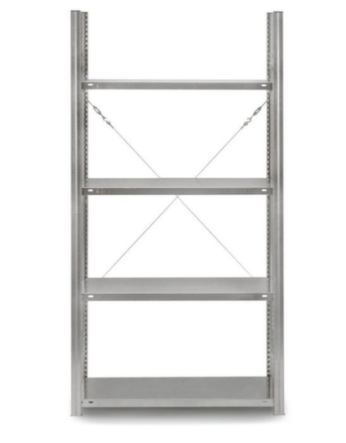 Magazijn-inhaakstelling ISIPACK©, hoogte x breedte x diepte 2000 x 1060 x 535 mm, 4 legborden