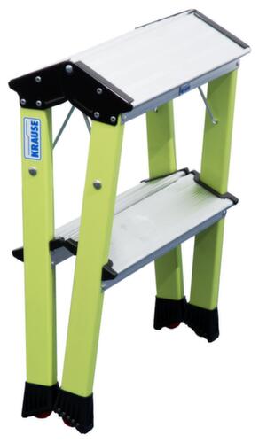 Krause Verrijdbaar vouwtrapje Monto® Rolly®, aluminium, groen