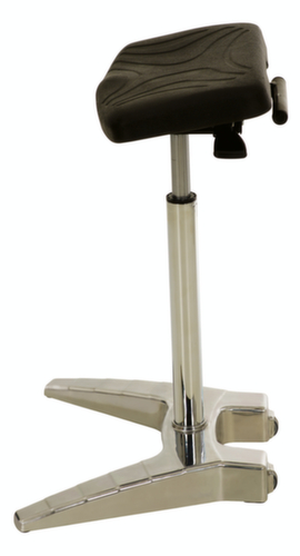 Lotz Stahulp met brede comfortzitting, zithoogte 630 - 850 mm