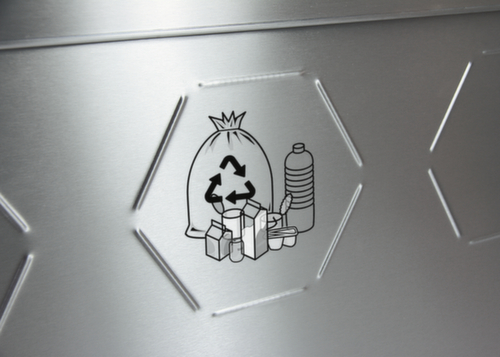 stumpf Verrijdbaar afvalverzamelstation S Sixco 3 »smart«, 3 x 45 l