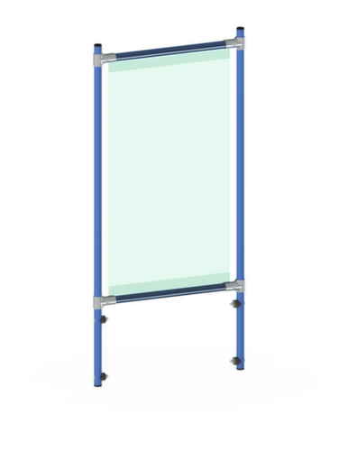 fetra Hygiënescherm voor transportwagen, hoogte x breedte 1410 x 571 mm