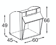 Magazijnkast met assortimentsbakken, 80 bakken, transparant