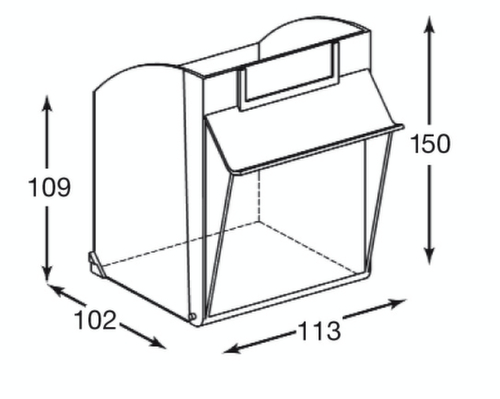 Magazijnkast met assortimentsbakken, 74 bakken, transparant