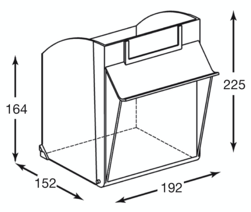 Magazijnkast met assortimentsbakken, 80 bakken, transparant