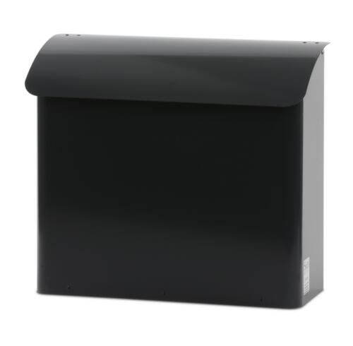 Wandbrievenbus met afgedekt slot, antraciet