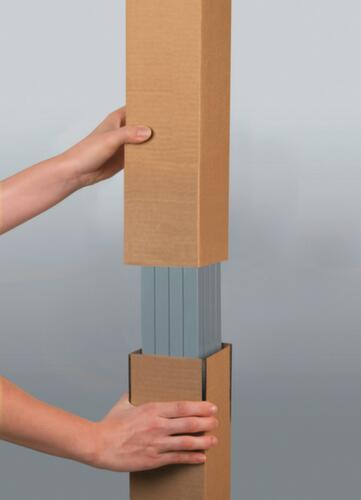 Lange verzenddoos met variabele lengte, enkelvoudige golf, 1000 x 100 x 100 mm