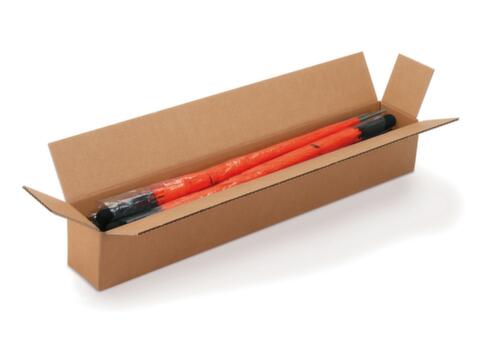 Lange verzenddoos met grote opening, enkelvoudige golf, 800 x 200 x 100 mm