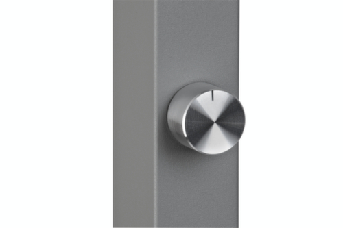 MAUL dimbare LED-bureaulamp MAULjaval, licht neutraalwit, zilverkleurig