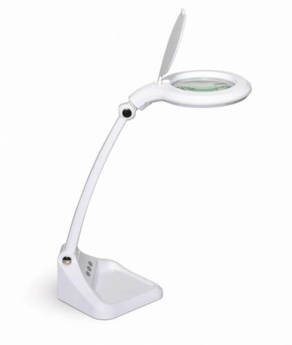 MAUL Dimbare LED-loeplamp MAULiris, licht koudwit (daglichtwit), wit