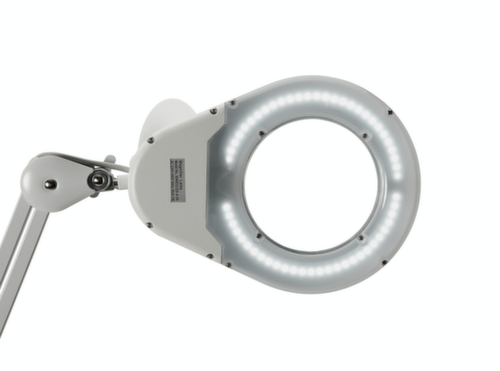 MAUL Robuuste LED-loeplamp MAULviso, licht koudwit (daglichtwit), wit