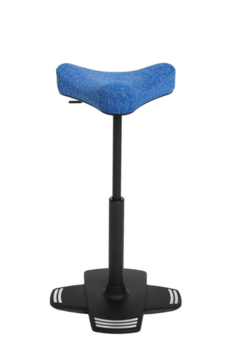 Topstar Stahulp Sitness Work High Falcon met standvoet met kantelrand, zithoogte 570 - 850 mm, zitting blauw