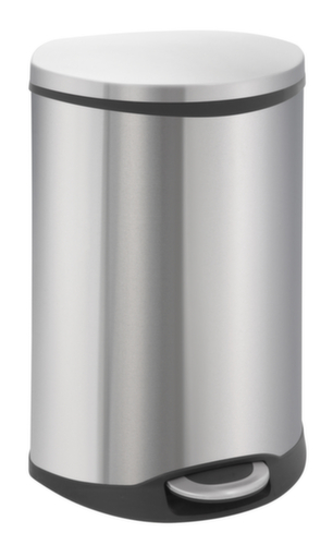 Schelpvormige RVS pedaalemmer EKO Shell, 50 l