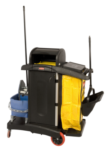 Rubbermaid Afsluitbare reinigingswagen Hygen met vuilniszak