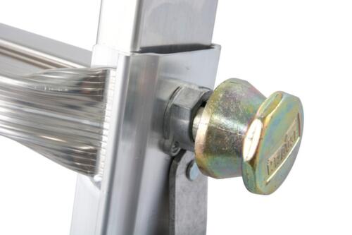 Krause Vierdelige multifunctionele telescoopladder STABILO® Professional, 4 x 5 sporten met profiel