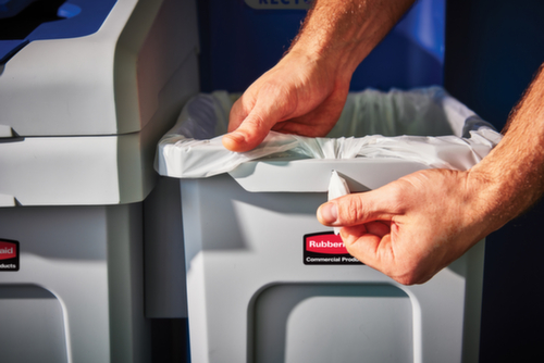 Rubbermaid afvalbak Slim Jim® Starter, 87 l, grijs