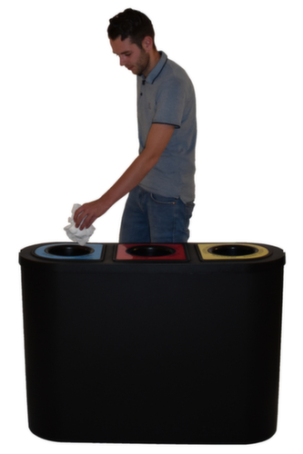 Afvalverzamelstation Triomf met 3 verzameleenheden, 3 x 45 l