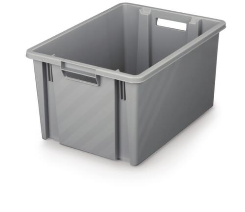 Draaistapelbak, grijs, inhoud 54 l