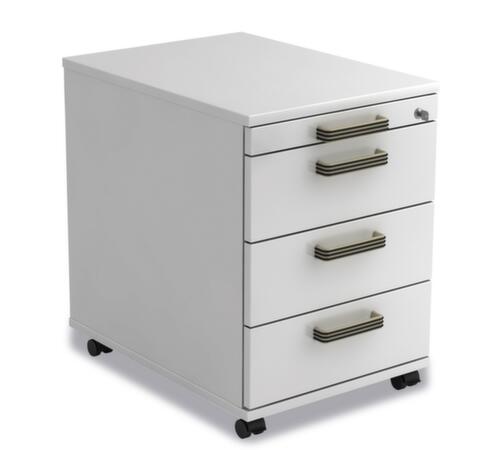 Verrijdbaar ladeblok Up and Down, 3 lade(n), wit/wit