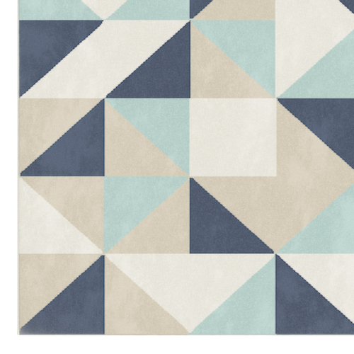 Paperflow Licht vloerkleed Canvas van meerkleurig garen