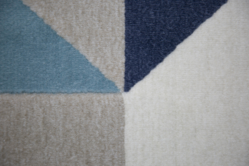 Paperflow Licht vloerkleed Canvas van meerkleurig garen