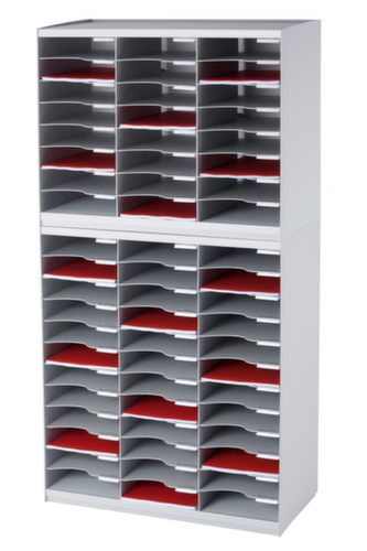 Paperflow Stapelbaar sorteerstation, hoogte x breedte x diepte 791 x 674 x 308 mm