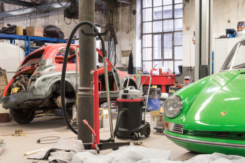 Nat- en droogzuiger WATERKING XL, vermogen 1300 W, werkbreedte 450 mm