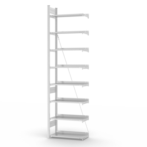 hofe Inhaakstelling voor dossiers aanbouwsectie, 8 vloer, RAL7035 lichtgrijs