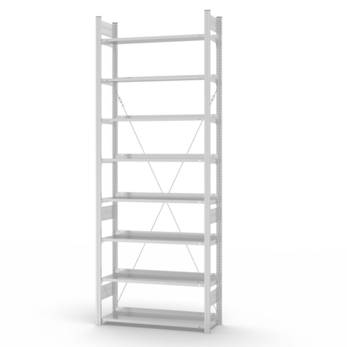 hofe Inhaakstelling voor dossiers, 8 vloer, RAL7035 lichtgrijs
