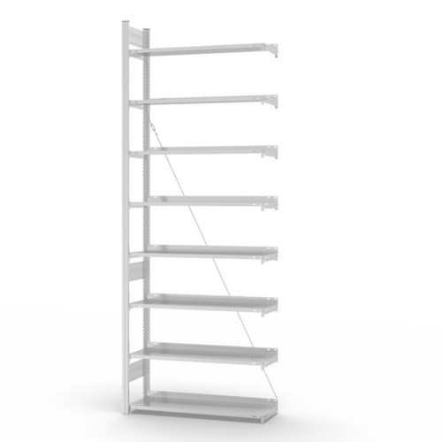 hofe Inhaakstelling voor dossiers aanbouwsectie, 8 vloer, RAL7035 lichtgrijs