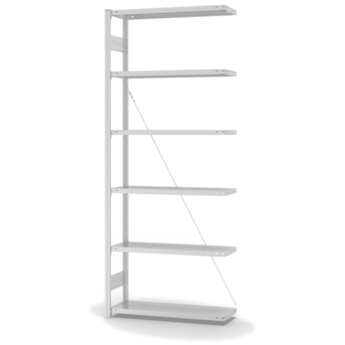 hofe Systeeminhaakstelling in standaard uitvoering, hoogte x breedte x diepte 2500 x 1010 x 335 mm, 6 legborden