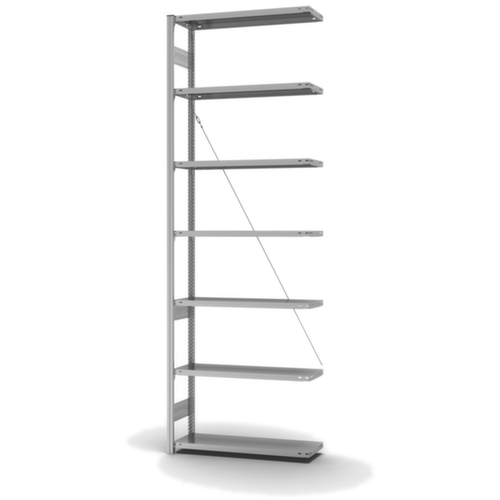 hofe Systeeminhaakstelling in middelzware uitvoering, hoogte x breedte x diepte 3000 x 1010 x 335 mm, 7 legborden