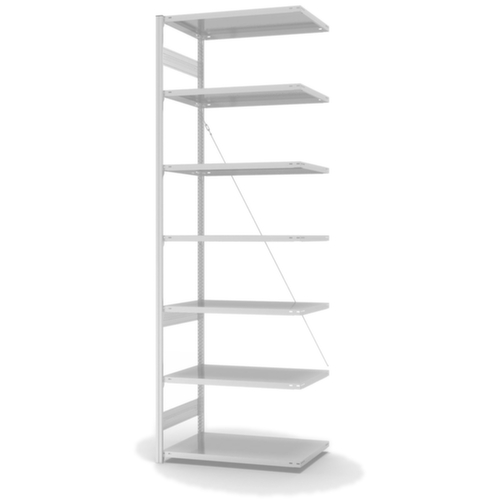 hofe Systeeminhaakstelling in middelzware uitvoering, hoogte x breedte x diepte 3000 x 1010 x 635 mm, 7 legborden