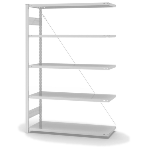 hofe Systeeminhaakstelling in middelzware uitvoering, hoogte x breedte x diepte 2000 x 1310 x 535 mm, 5 legborden