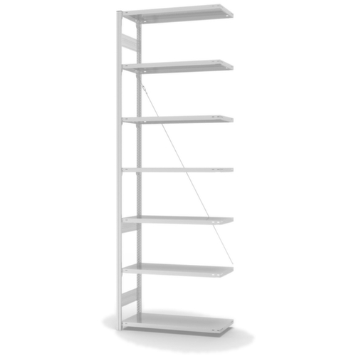 hofe Systeeminhaakstelling in standaard uitvoering, hoogte x breedte x diepte 3000 x 1060 x 435 mm, 7 legborden