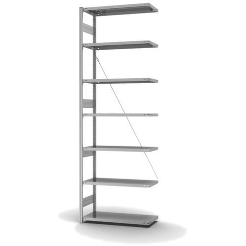 hofe Systeeminhaakstelling aanbouwsectie, hoogte x breedte x diepte 3000 x 1010 x 435 mm, 7 legborden