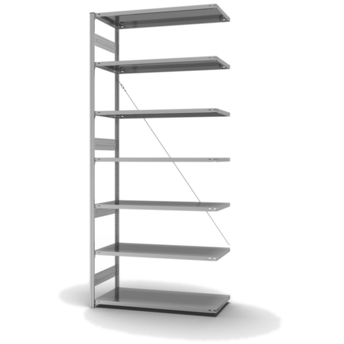 hofe Systeeminhaakstelling aanbouwsectie, hoogte x breedte x diepte 3000 x 1310 x 635 mm, 7 legborden