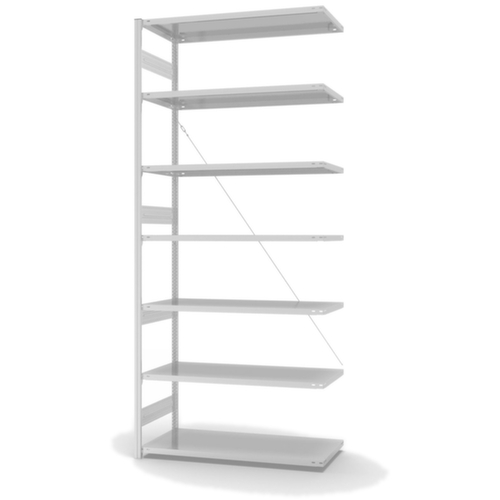 hofe Systeeminhaakstelling aanbouwsectie, hoogte x breedte x diepte 3000 x 1310 x 635 mm, 7 legborden