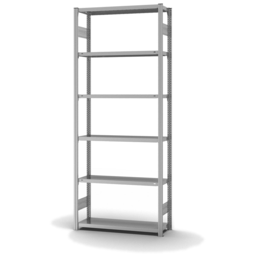 hofe Traversestelling in standaard uitvoering, hoogte x breedte x diepte 2500 x 1060 x 335 mm, 6 legborden